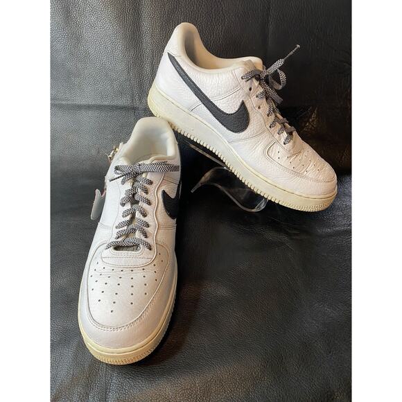 Nike Air Force 1 \'07 Premium Zip Swoosh - White Leather CW6558 100 Size 10 main image 13